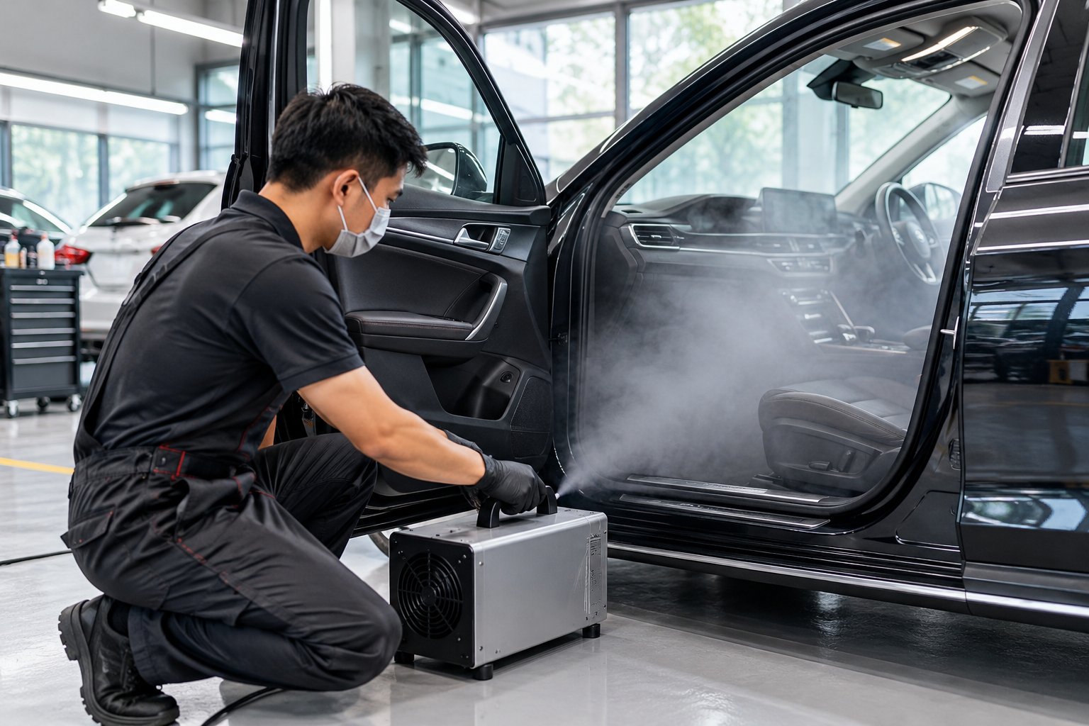 Ảnh minh hoạ: Khử mùi ô tô bằng ozone: Quy trình và lưu ý an toàn