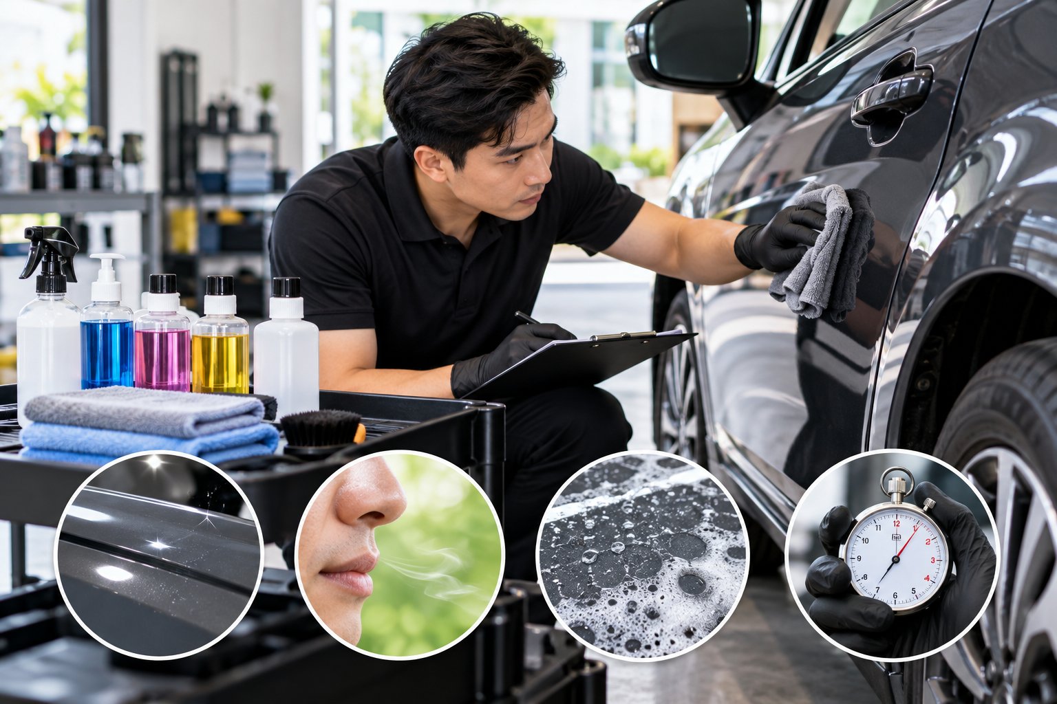 Ảnh minh hoạ: Nhập thử hóa chất chăm sóc ô tô: Quy trình đánh giá