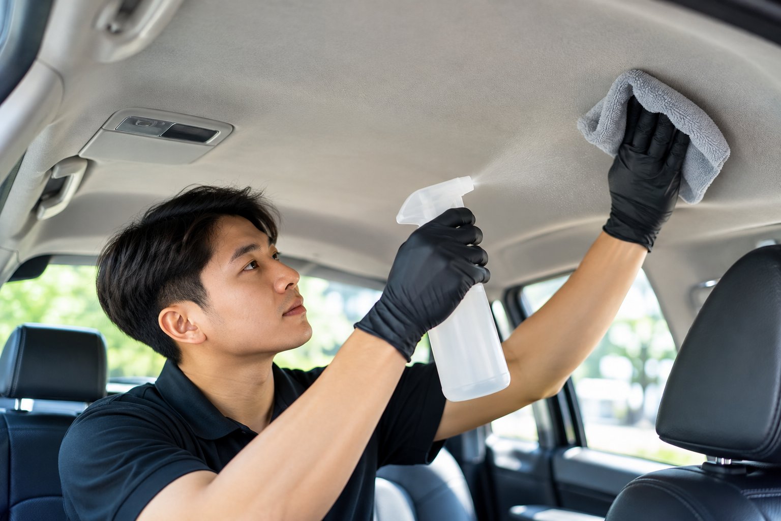 Ảnh minh hoạ: Trần nỉ ô tô bị xệ sau vệ sinh: Nguyên nhân, xử lý